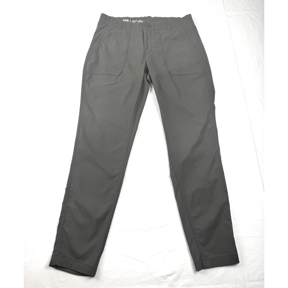 REI Co-op Savanna Trails Hiking Pants Womens 8 Petite Olive Green Straight Leg